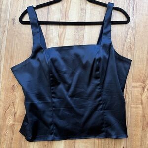 Abercrombie & Fitch Navy Satin Corset